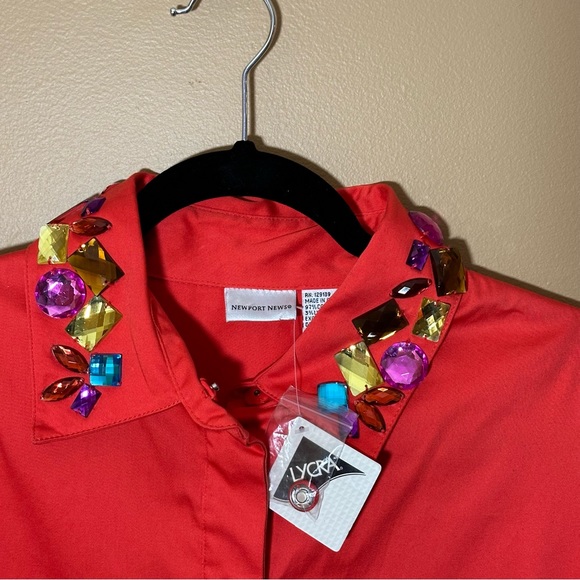 Newport News red gem dress size 12 NWT - Picture 11 of 11